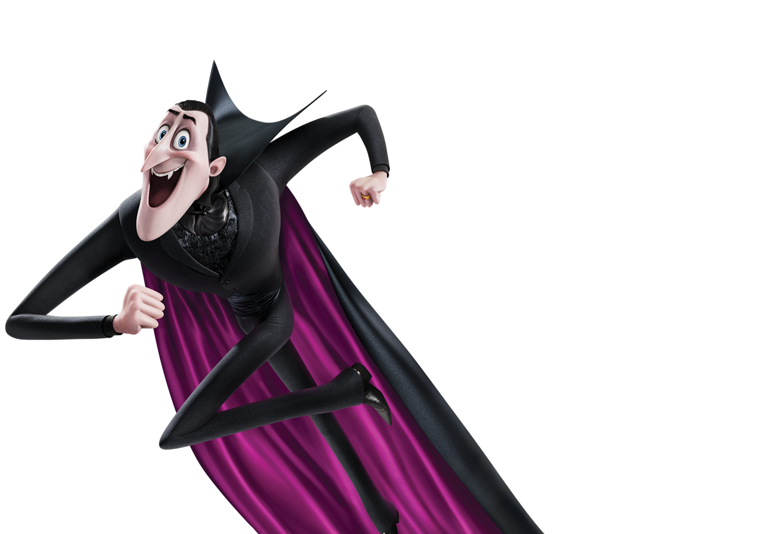 Count Purple Dracula Hotel Character Fictional Pocket PNG Image