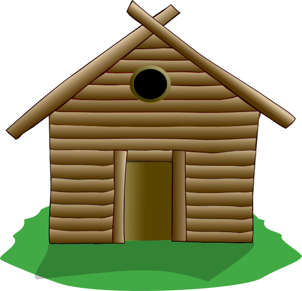 Wooden House Clipart PNG Image
