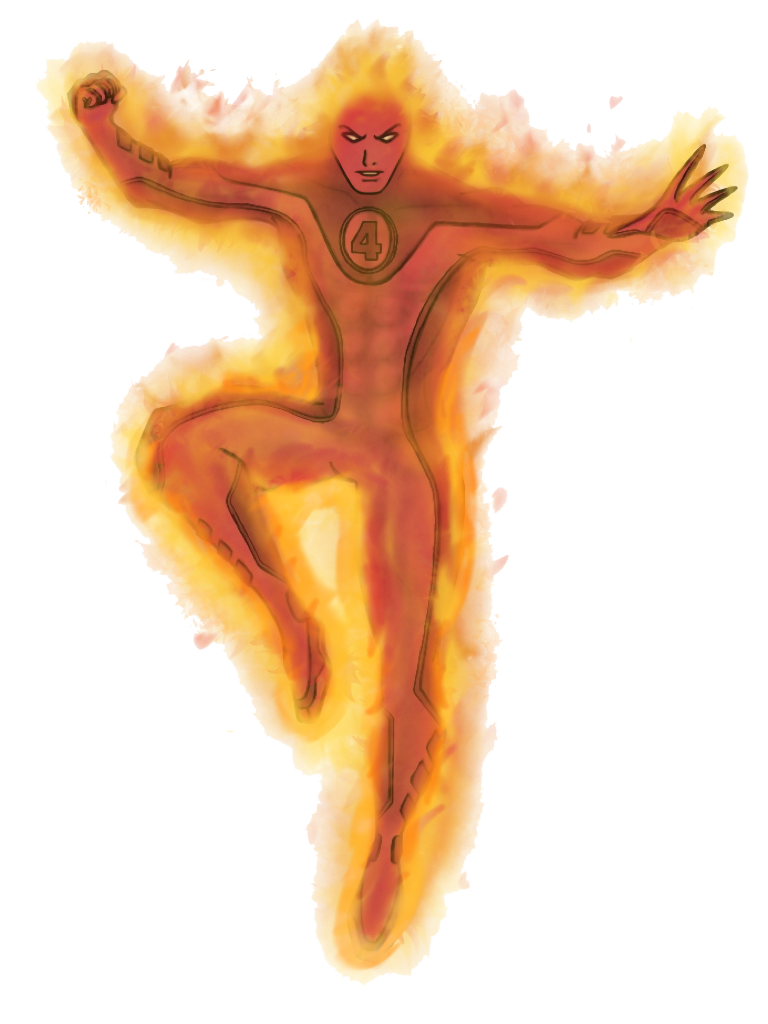 Human Torch Transparent PNG Image