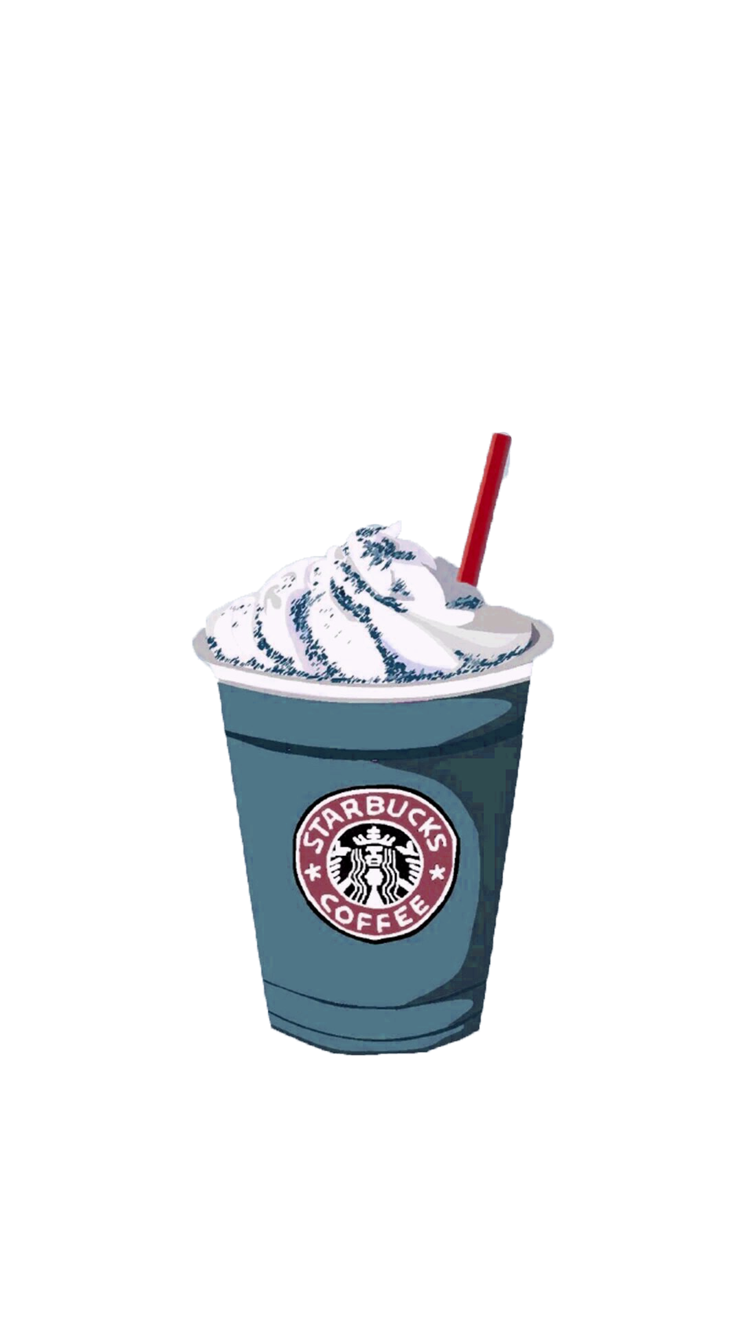 Coffee Frappuccino Ice Starbucks Cream Hand-Painted PNG Image