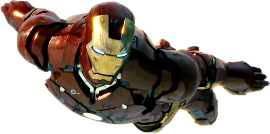 Iron Man Flying File PNG Image