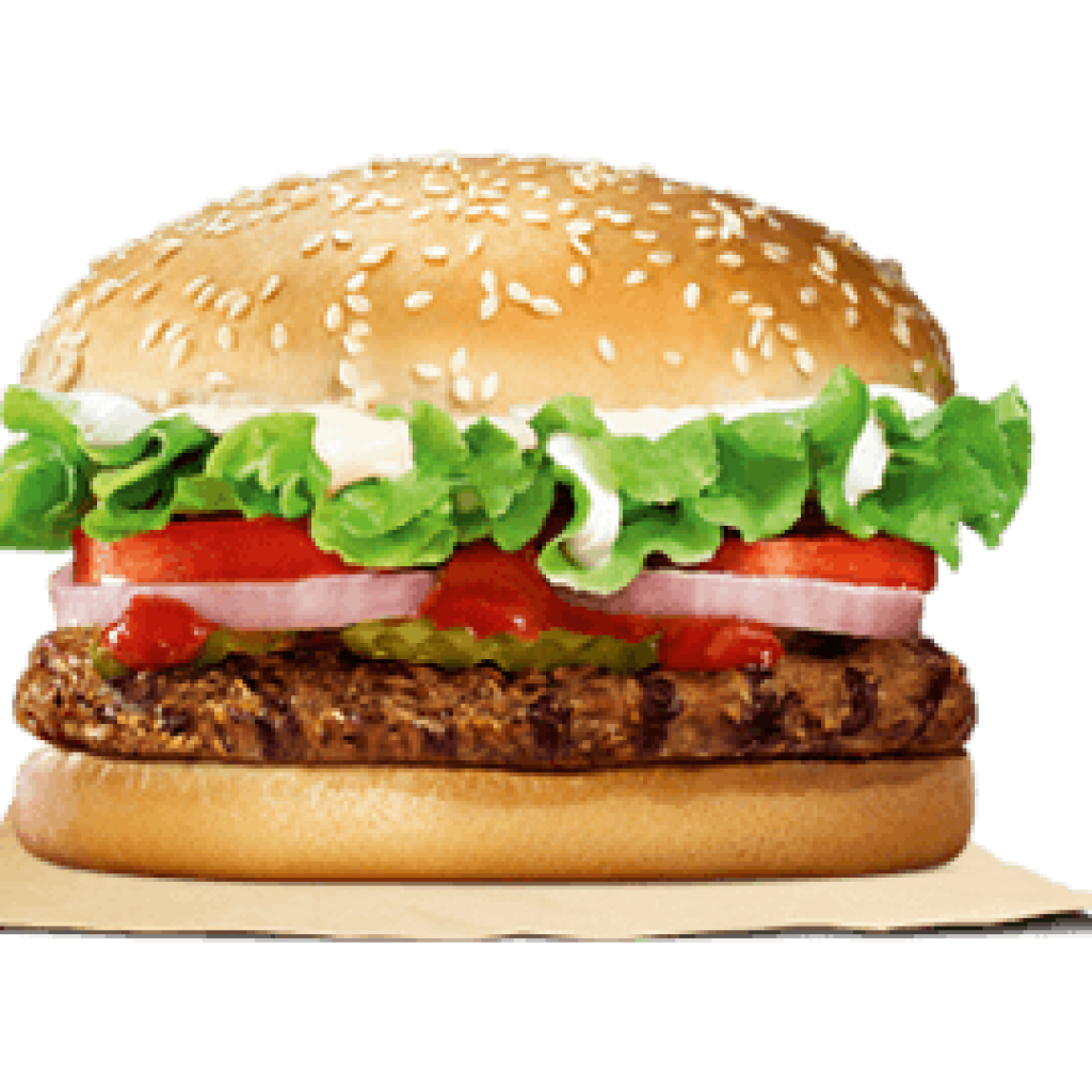 King Whopper Hamburger Restaurant Food Fast Burger PNG Image