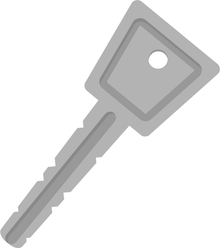Vector Silver Key PNG File HD PNG Image