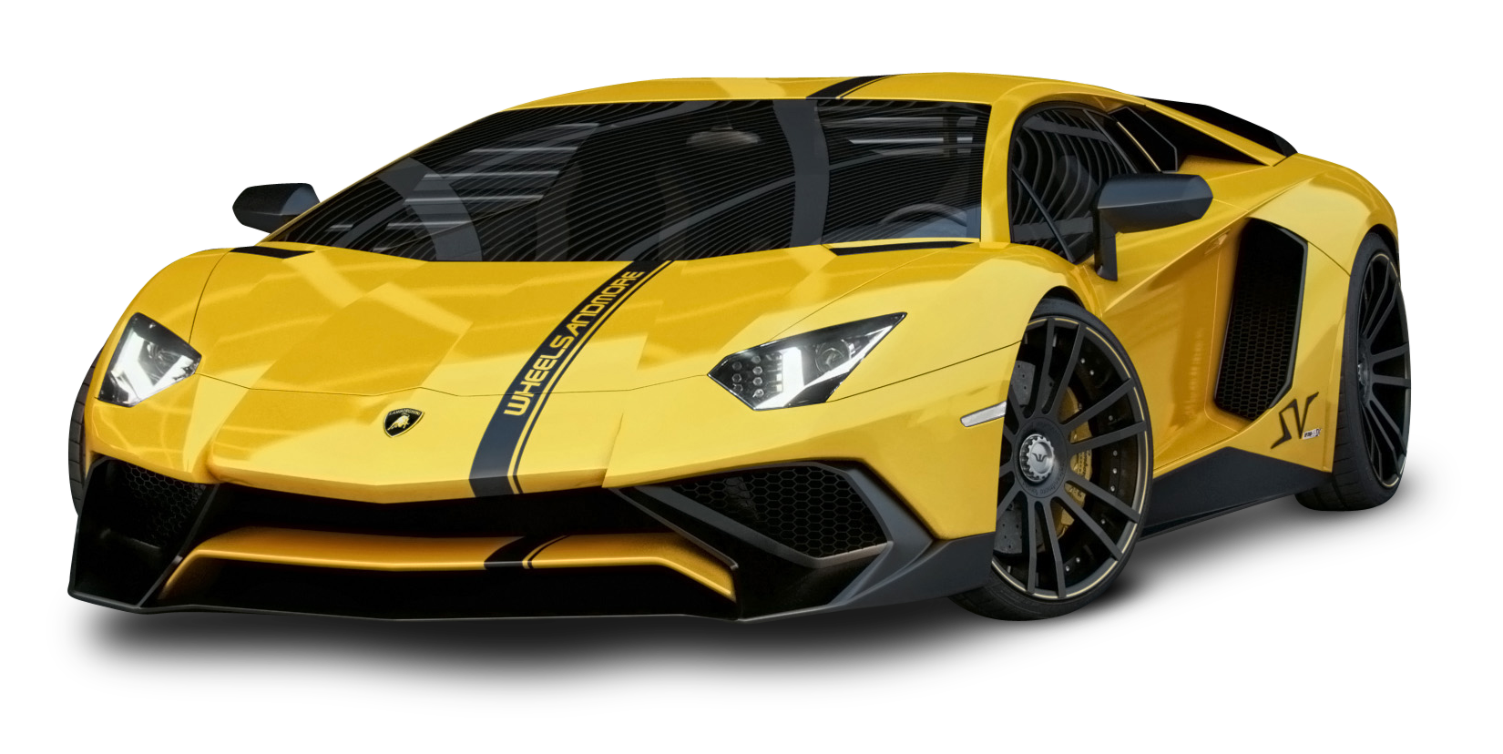 Convertible Lamborghini Yellow Download HD PNG Image