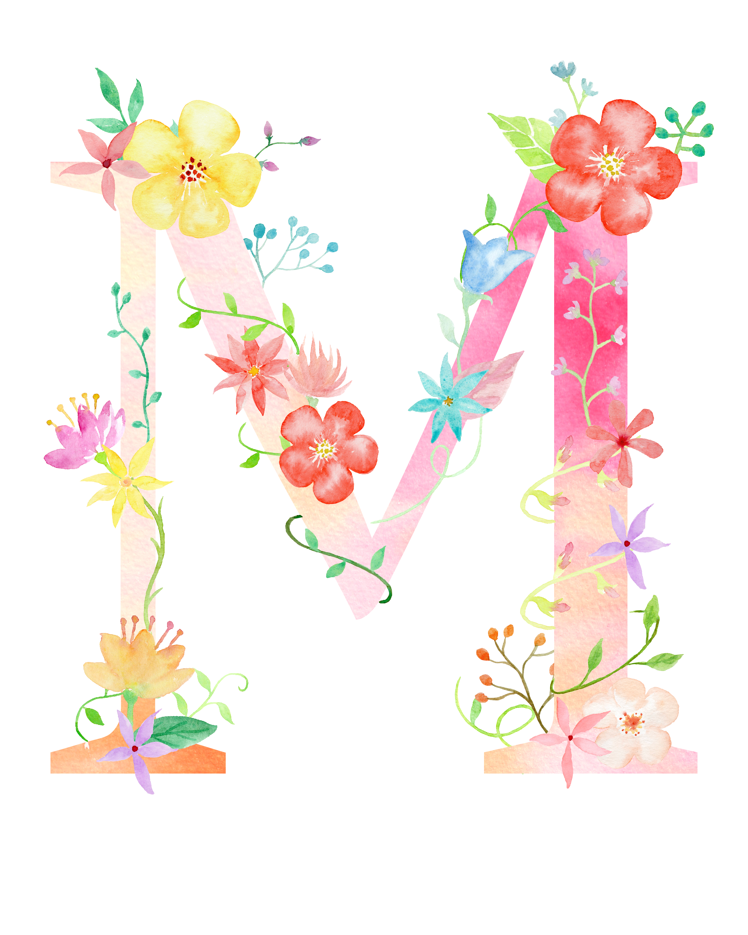 Alphabet Flower Picture HD Image Free PNG Image