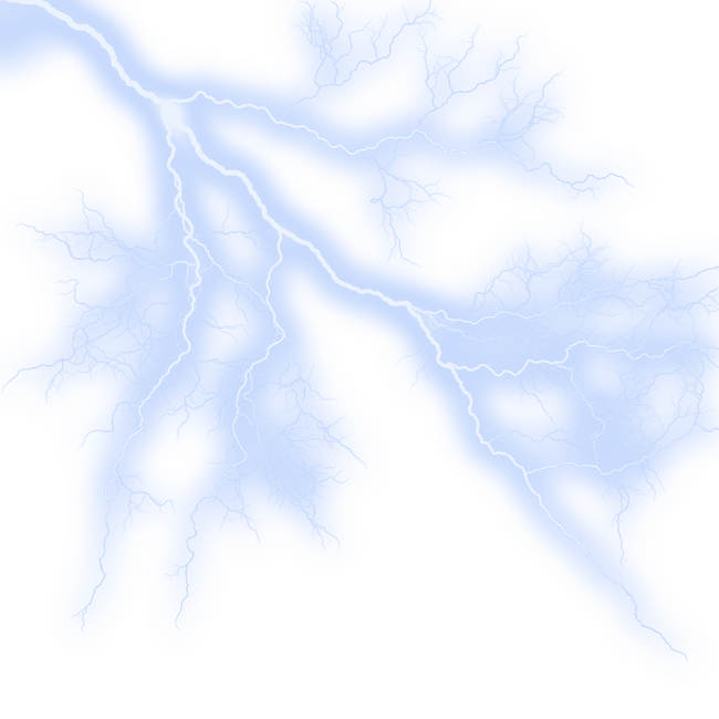 Blue Angle Point Lightning,Electricity Sky Line PNG Image