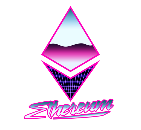 Offering Initial Bitcoin Cryptocurrency Ethereum 80S Logo PNG Image