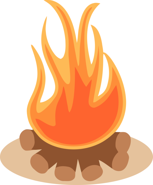Lohri Flame Orange Fire For Happy Holiday 2020 PNG Image