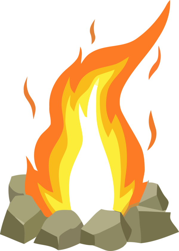 Lohri Flame Fire Orange For Happy Song PNG Image