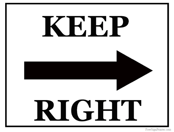 Keep Right Download HD PNG PNG Image