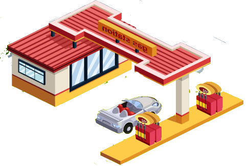 Gas Station Free Photo PNG PNG Image
