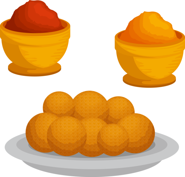 Makar Sankranti Yellow Orange Food For Happy Holiday PNG Image
