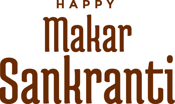 Makar Sankranti Font Text For Happy Around The World PNG Image