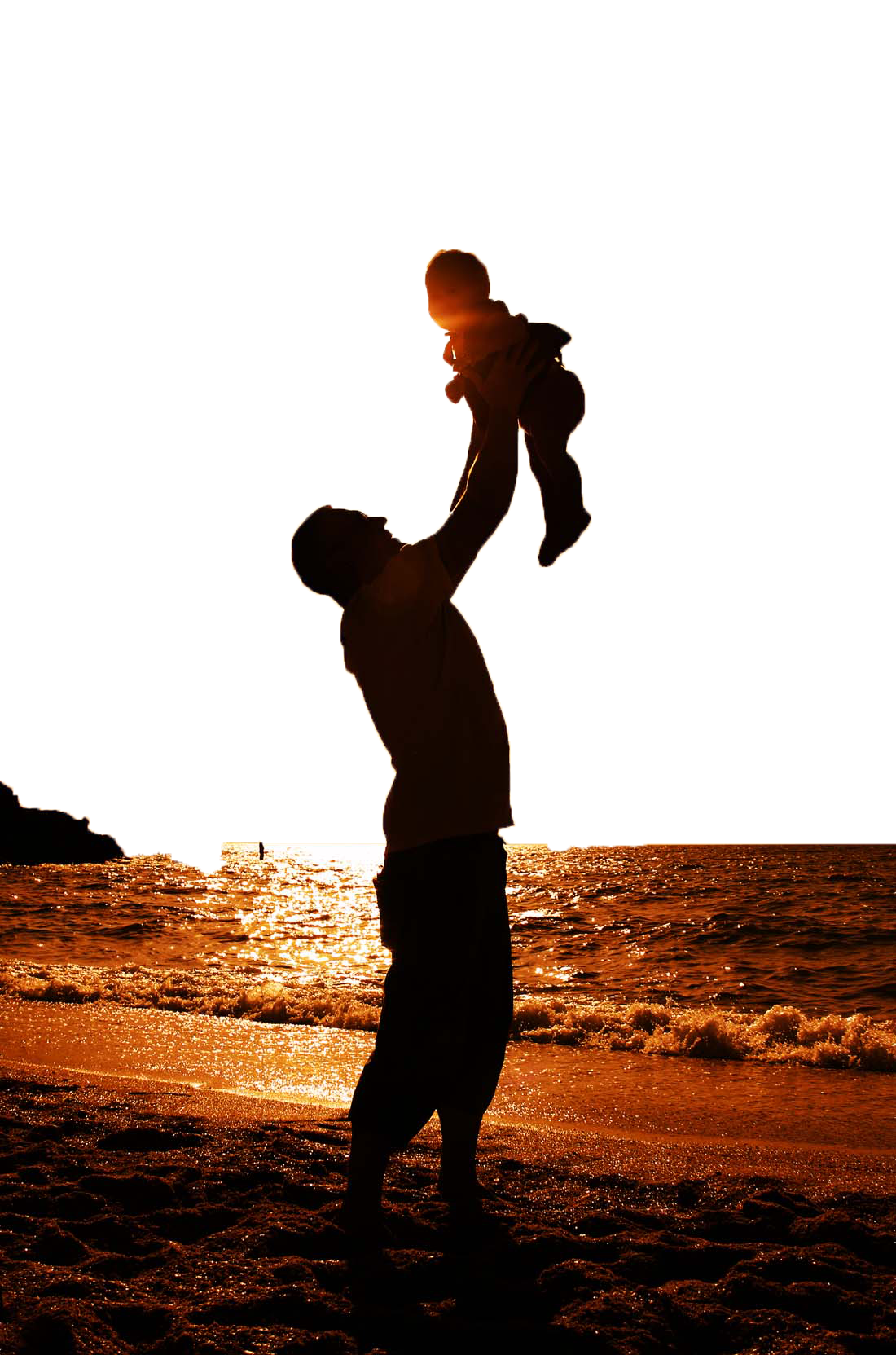 Recreation Silhouette Family Fathers Father Day PNG Image