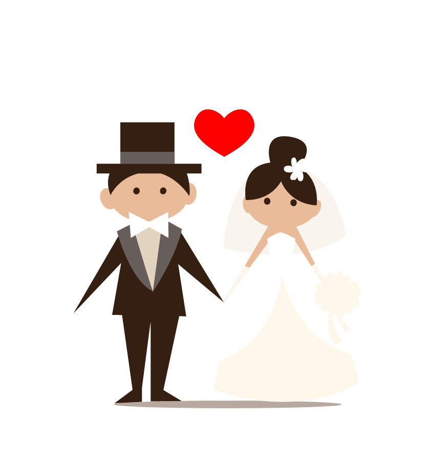 Bridegroom Heart Woman Invitation Wedding Free Clipart HQ PNG Image