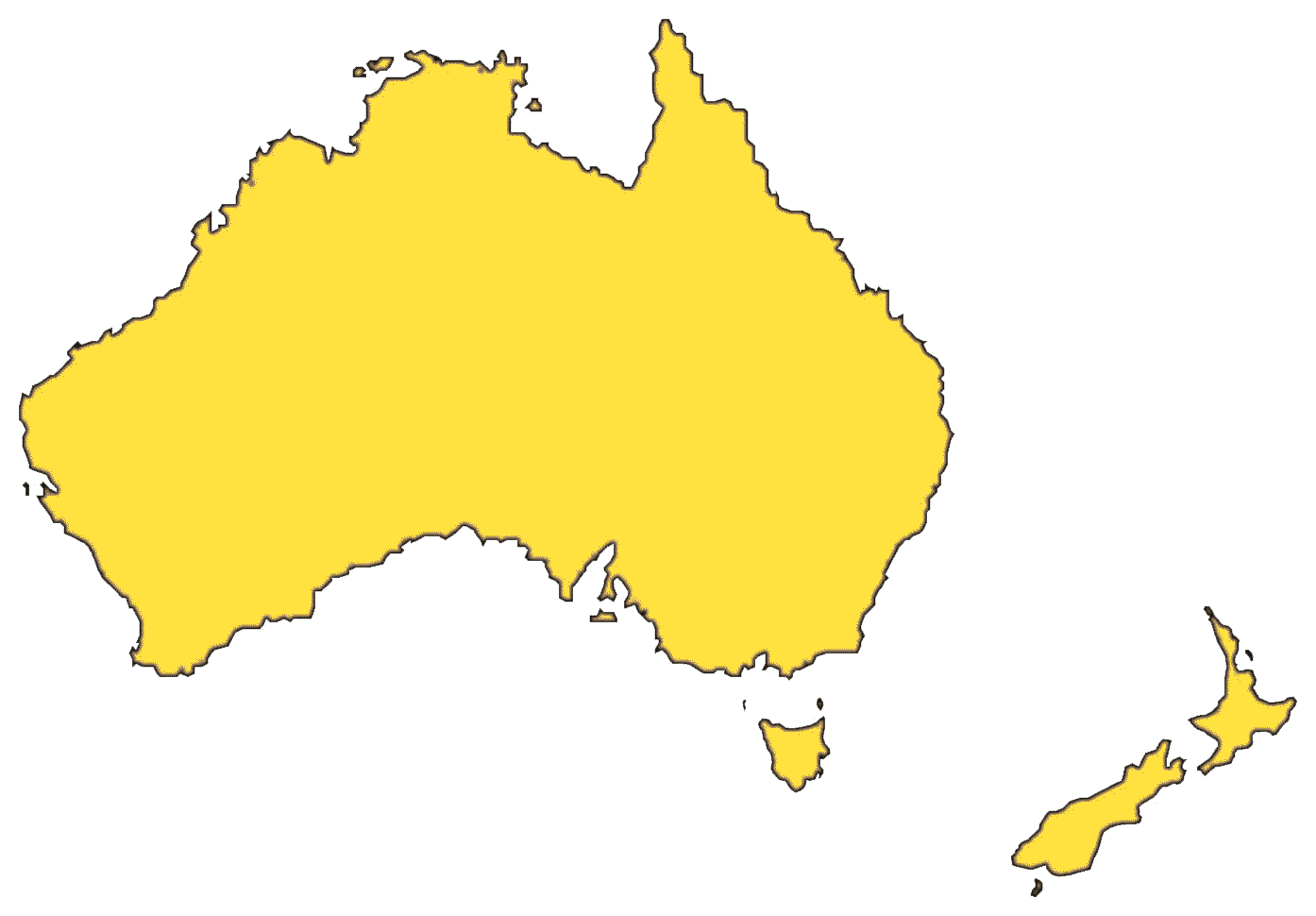 Australia Map File PNG Image