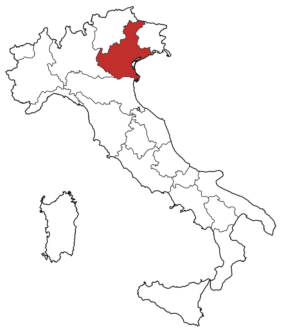 Map Coloring Italy Of Regions Book Blank PNG Image