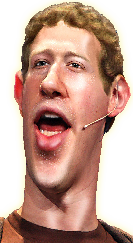 Zuckerberg Cheek Mark Forehead Mouth Nose Chin PNG Image