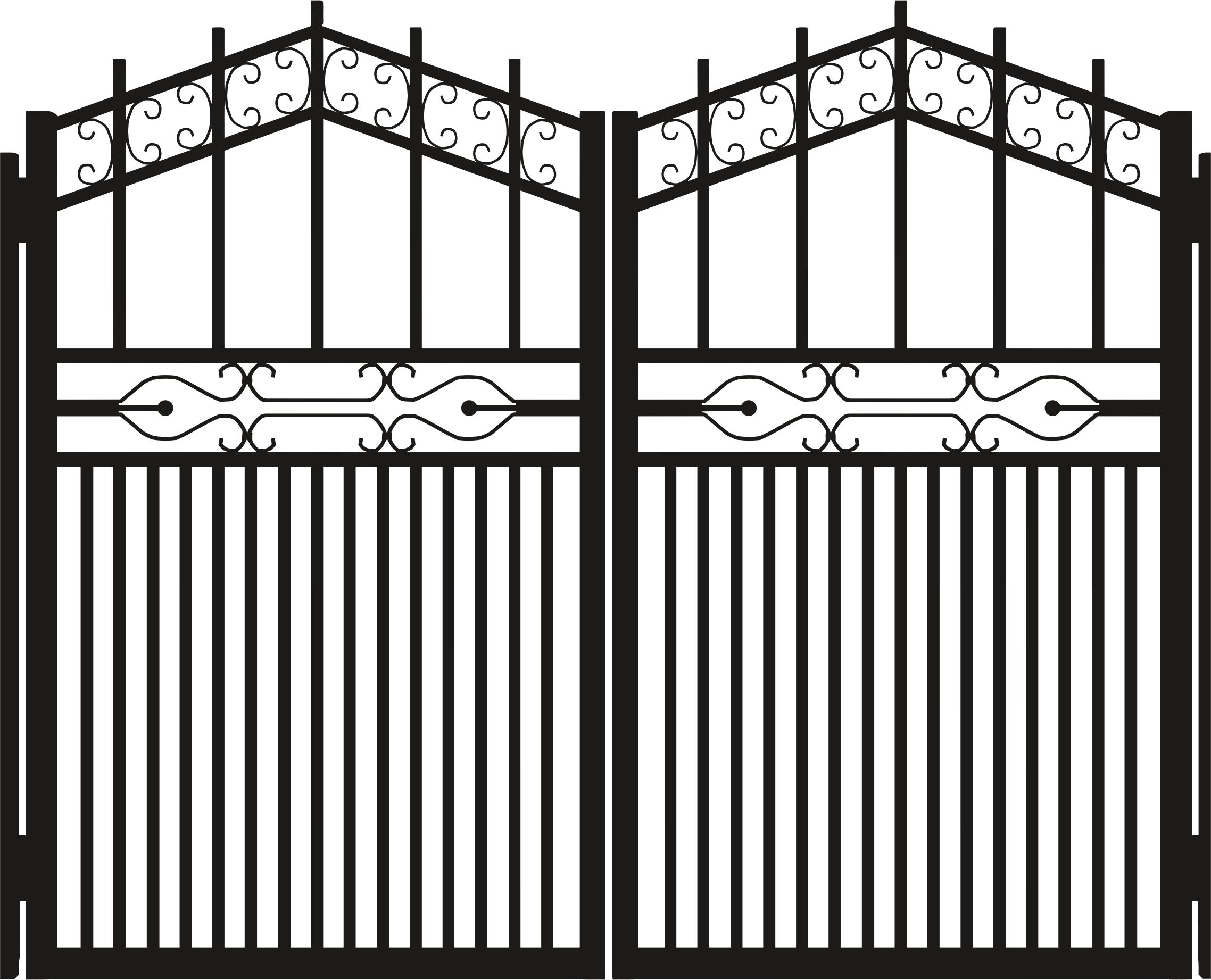 Gate Metal Fence Free Clipart HD PNG Image