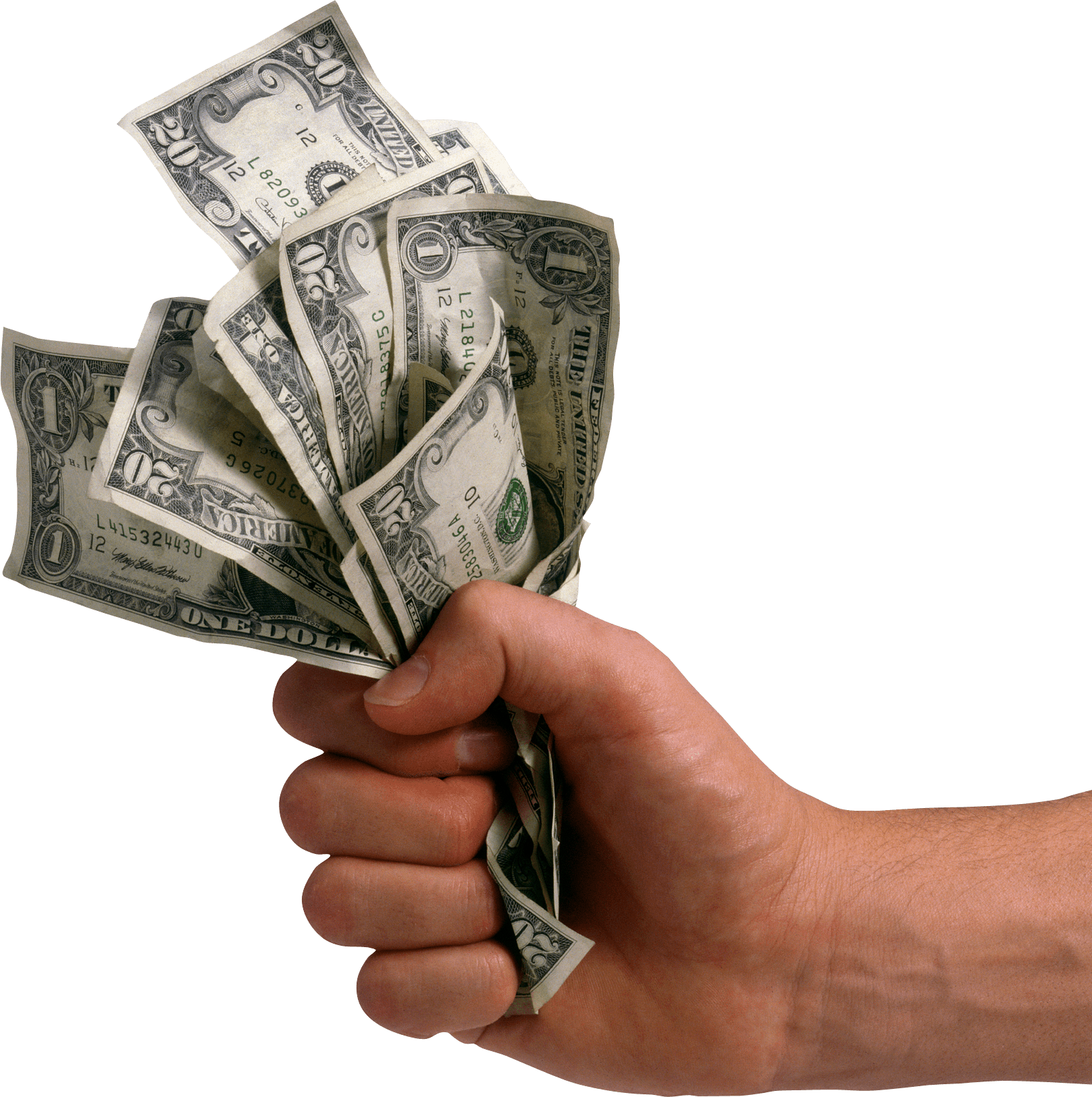 Money Dollars In Hand Png Image PNG Image