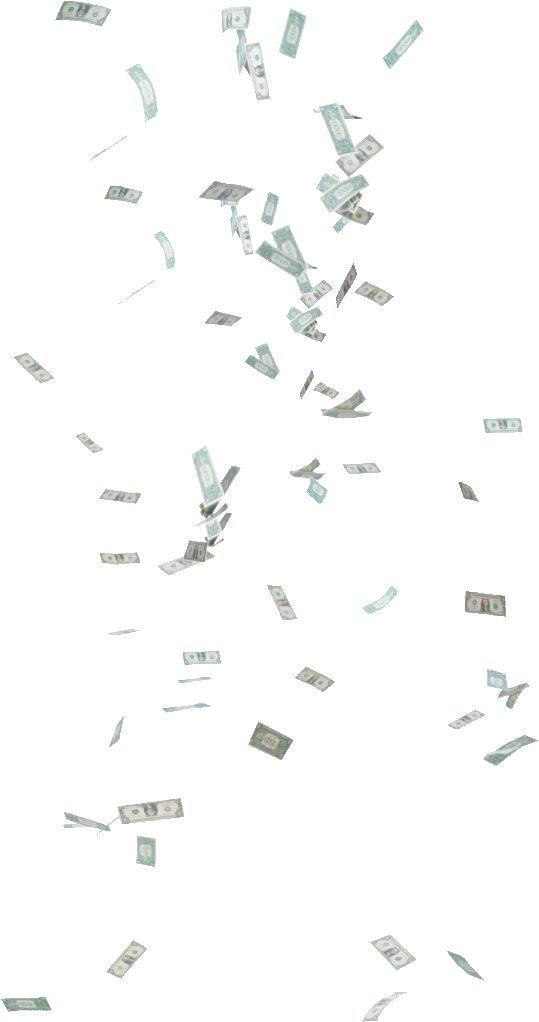 Money Falling Banknote Free Frame PNG Image