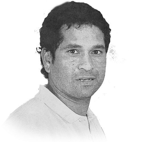 Cricket National Tendulkar India Elder Team Monochrome PNG Image