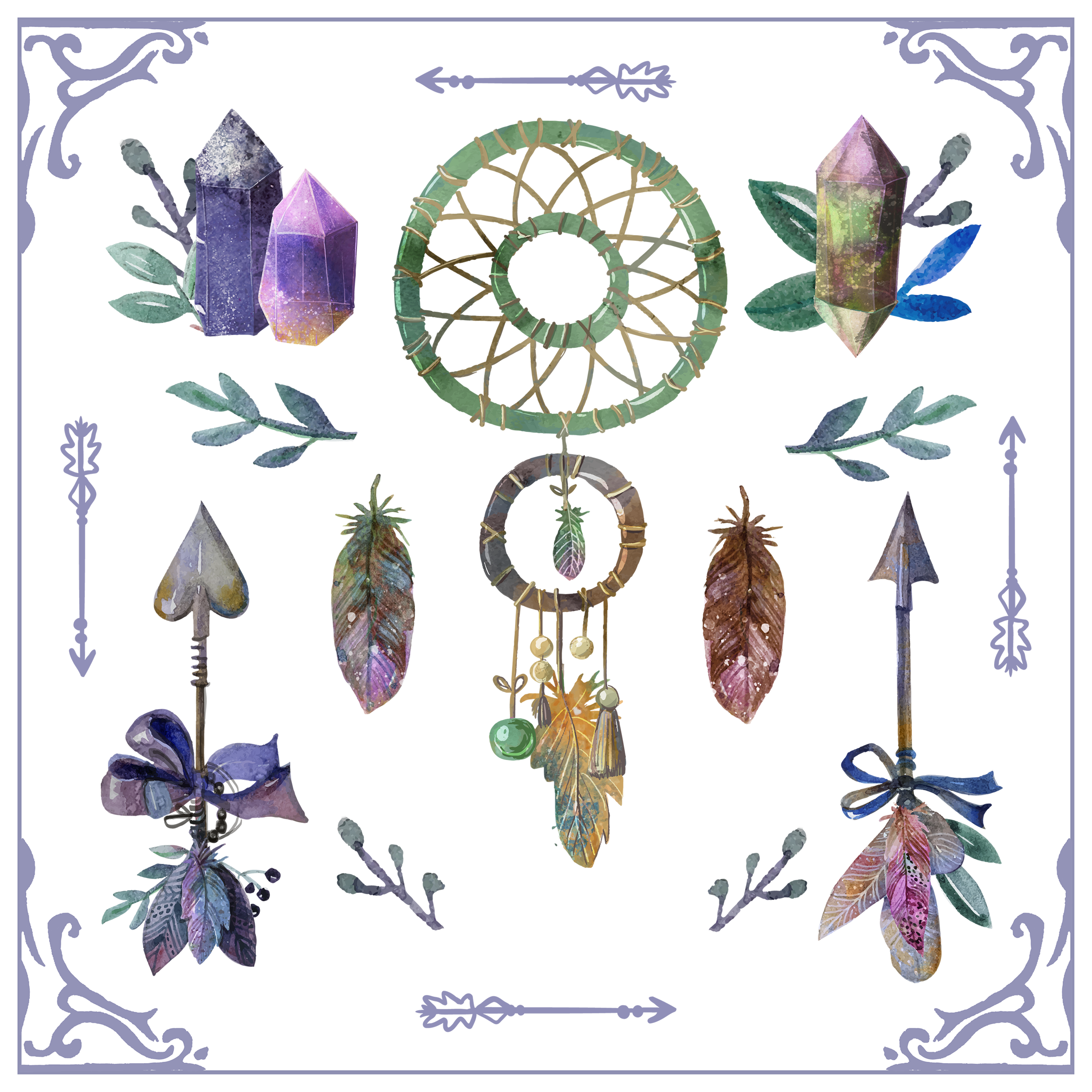 Dreamcatcher Boho-Chic Bohemianism Boho Vector Graphics Necklace PNG Image