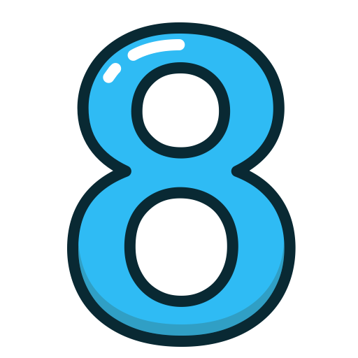 8 Number Free Download PNG HQ PNG Image