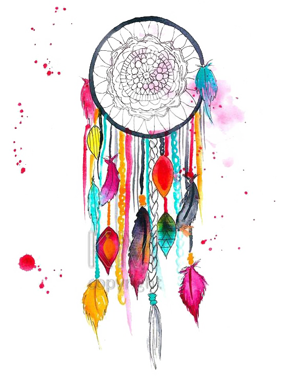 Watercolor Art Painting Drawing Dreamcatcher Free HQ Image PNG Image