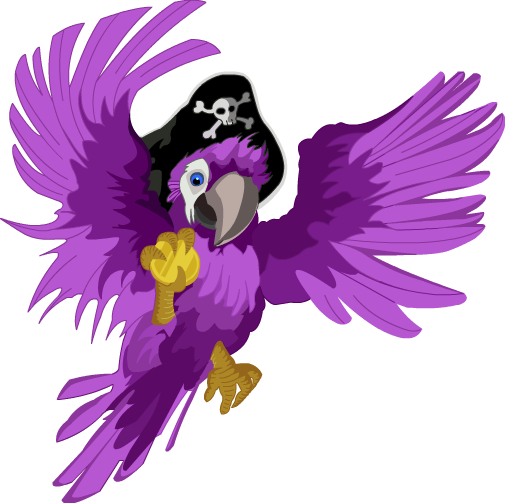 Pirate Parrot Transparent PNG Image