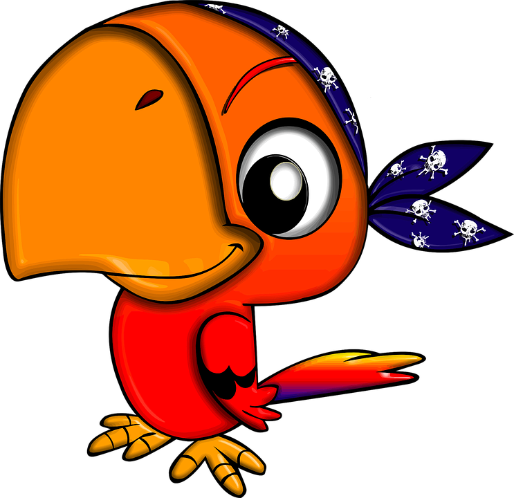 Cute Parrot File PNG Image