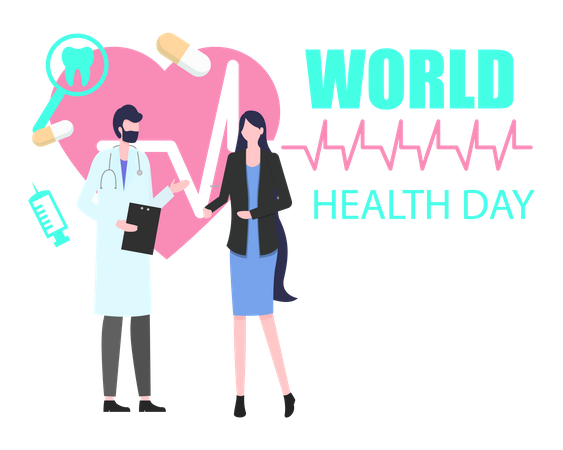 Pic World Global Health Day PNG Image