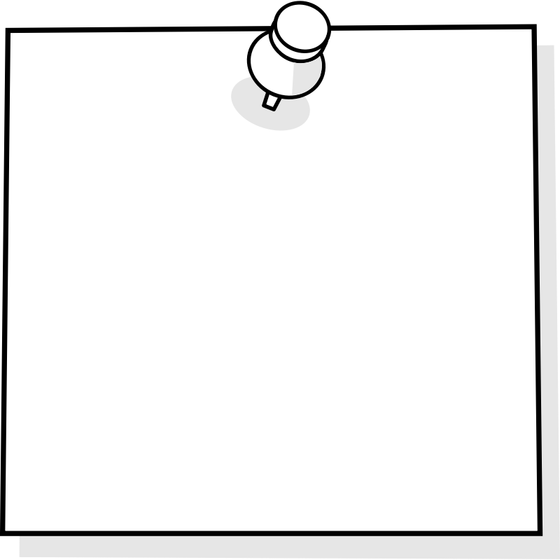 Pin It Note Paper Post-It Post Drawing PNG Image