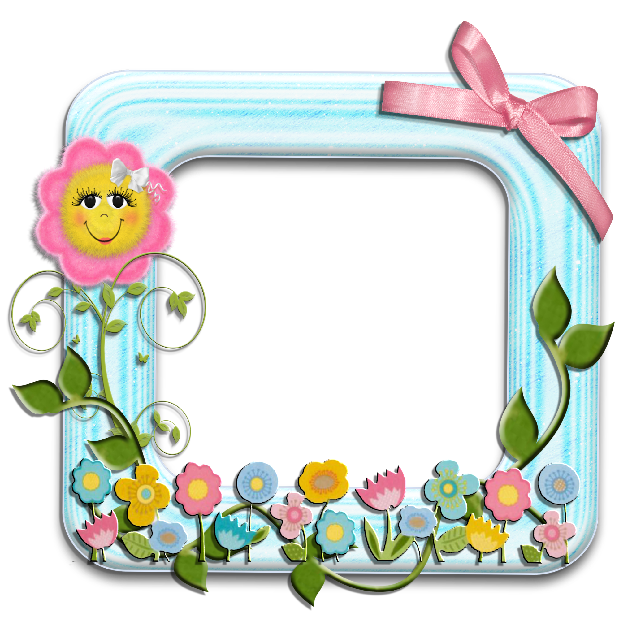 Picture Flower Frame Greeting Note Cards Birthday PNG Image