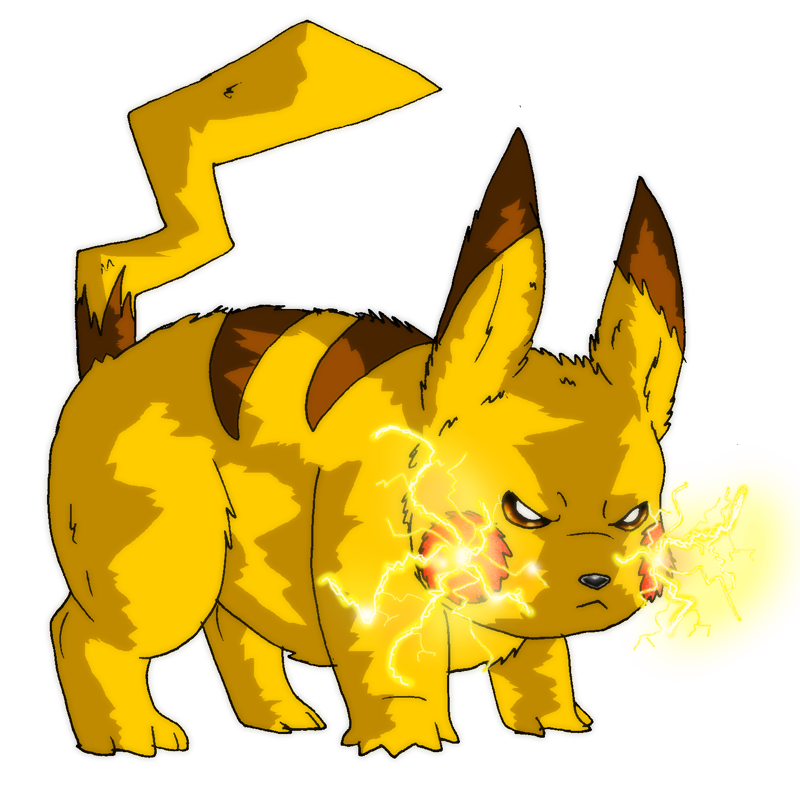 Angry Pikachu Image PNG Image