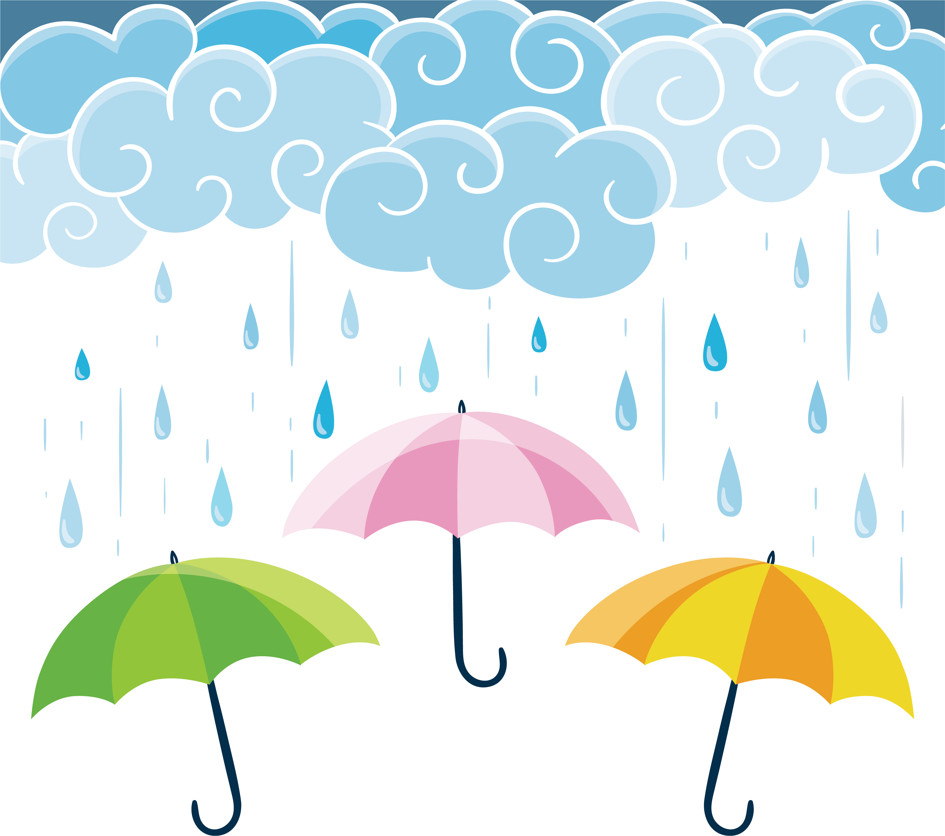 Graphic Umbrella Wallpaper Rain Computer Design PNG Image