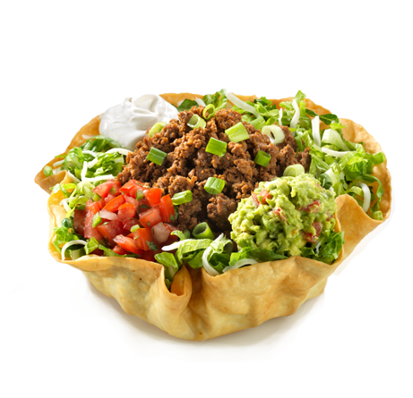 Taco Salad Tortilla Bowl PNG Image