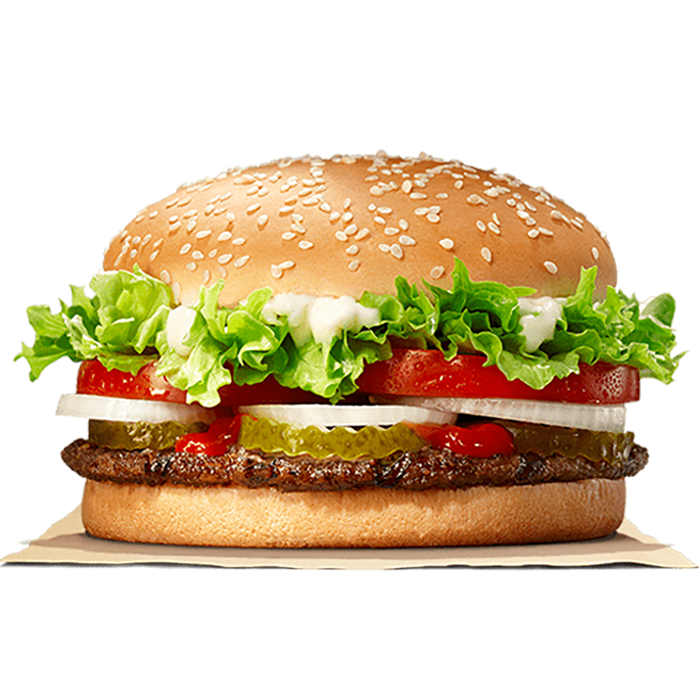 King Whopper Sandwich Hamburger Big Cheeseburger Burger PNG Image