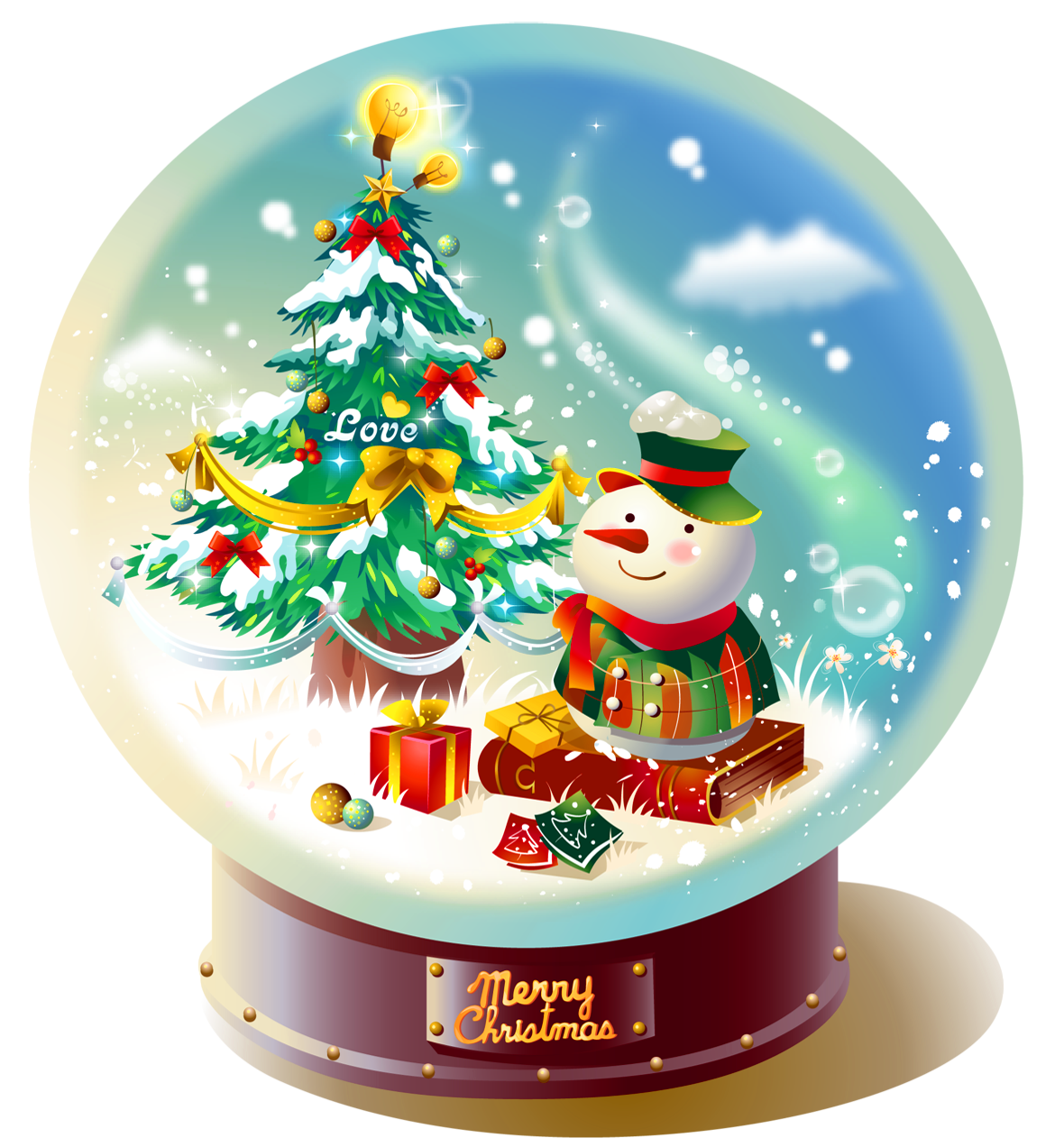 Snowman Picture Gift Snowglobe Globe Snow Christmas PNG Image