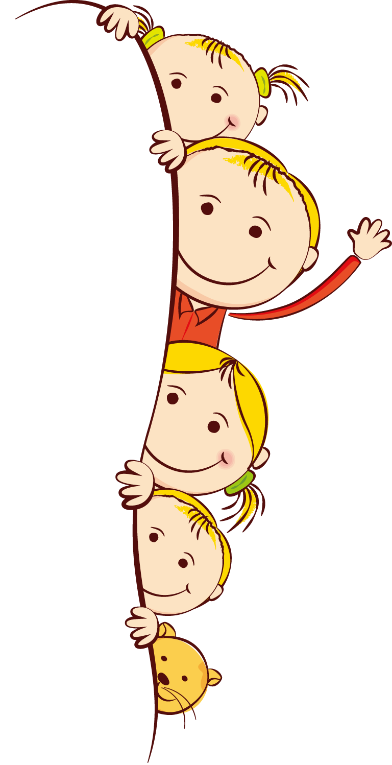 Cute Frame Kids Cartoon Child Free Clipart HD PNG Image