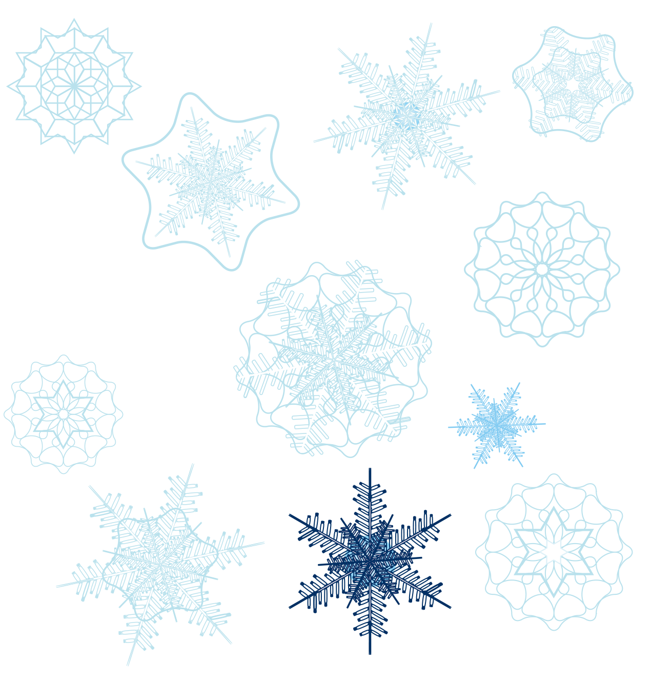 Of Shape Snowflakes Snowflake Variety PNG Free Photo PNG Image