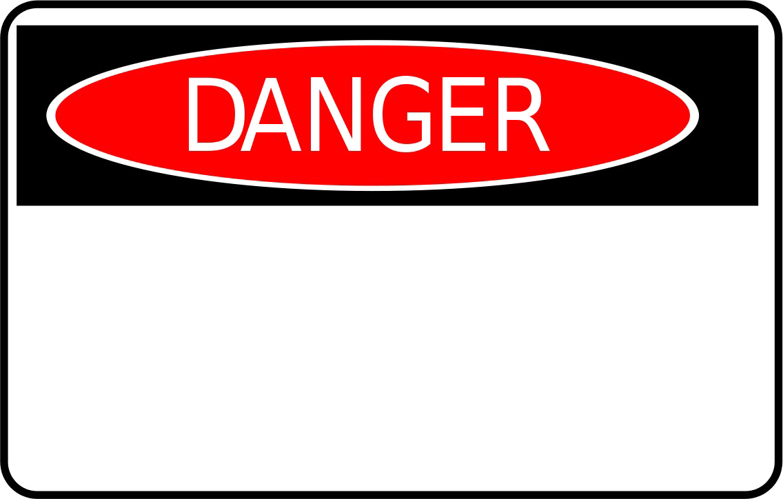 Danger Sign Image Free Clipart HQ PNG Image