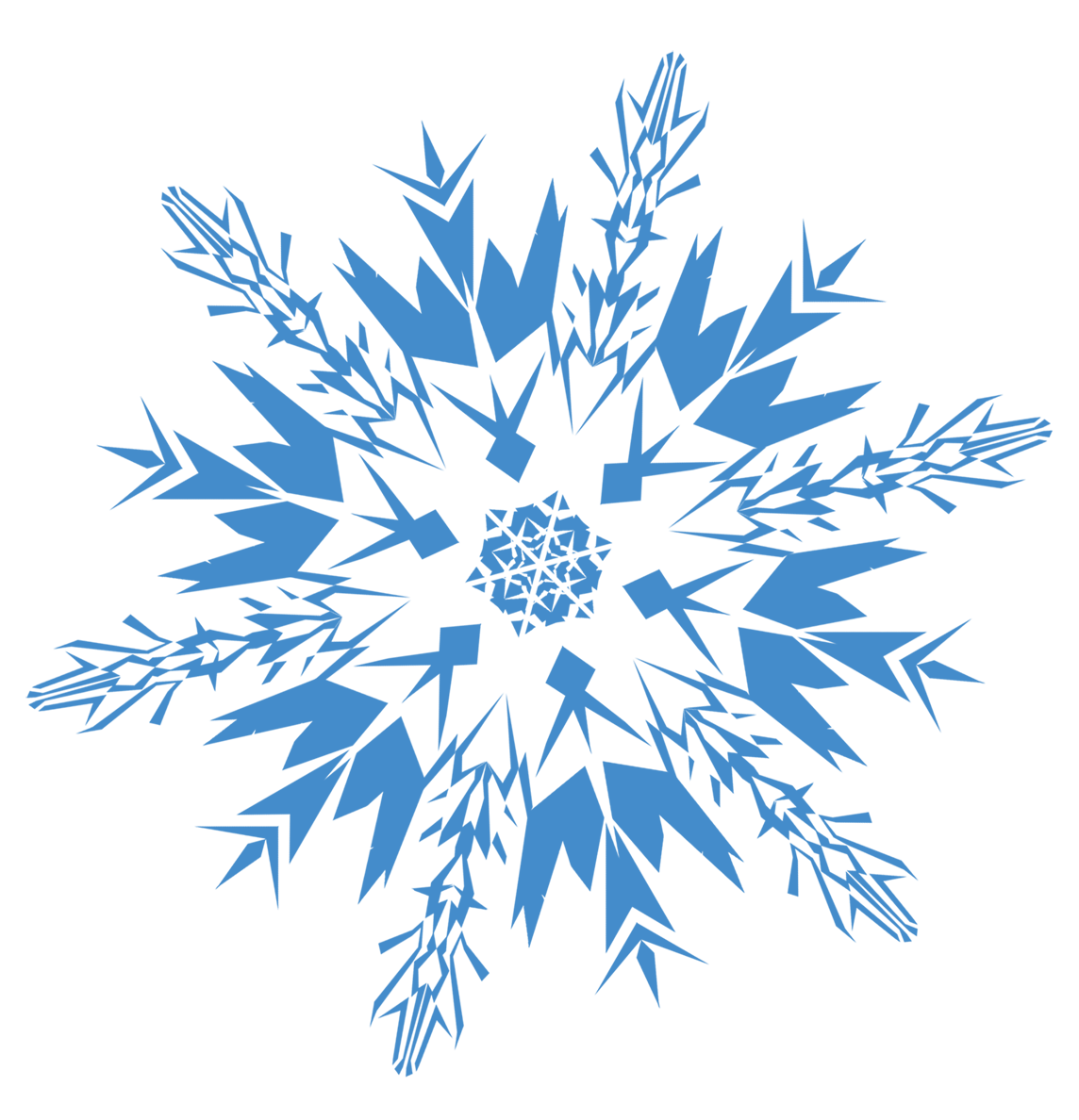Frozen Snowflake Transparent PNG Image