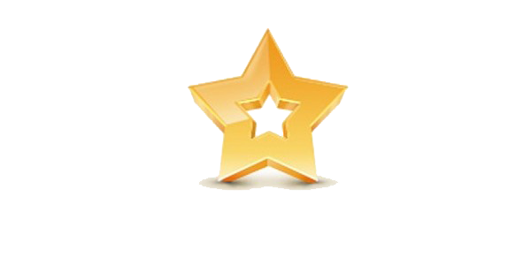 3D Gold Star Transparent Image PNG Image