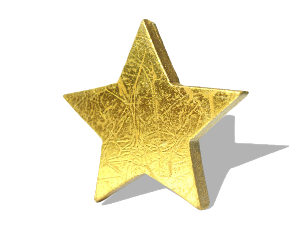 3D Gold Star Hd PNG Image