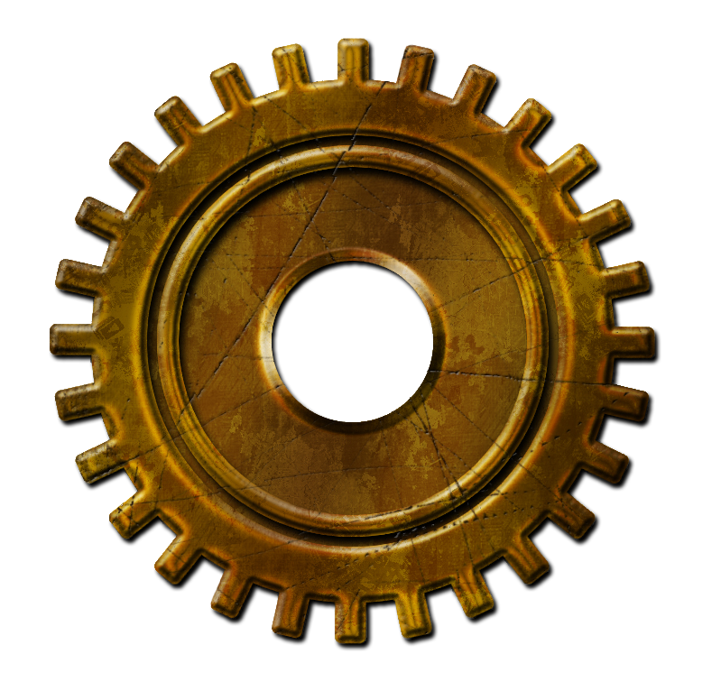 Steampunk Gear File PNG Image