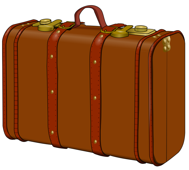Suitcase Clip Art Free PNG Image