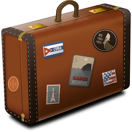 Vintage Suitcase Icon PNG Image