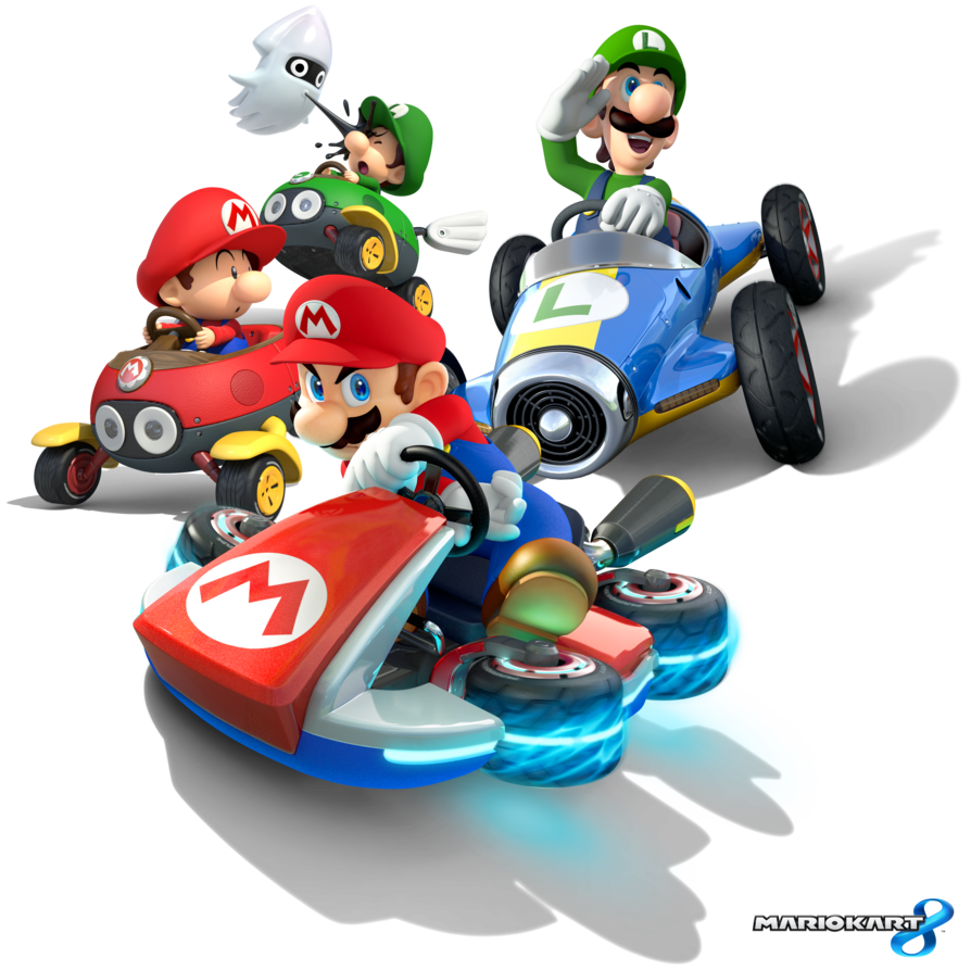 Super Mario Kart Transparent Background PNG Image