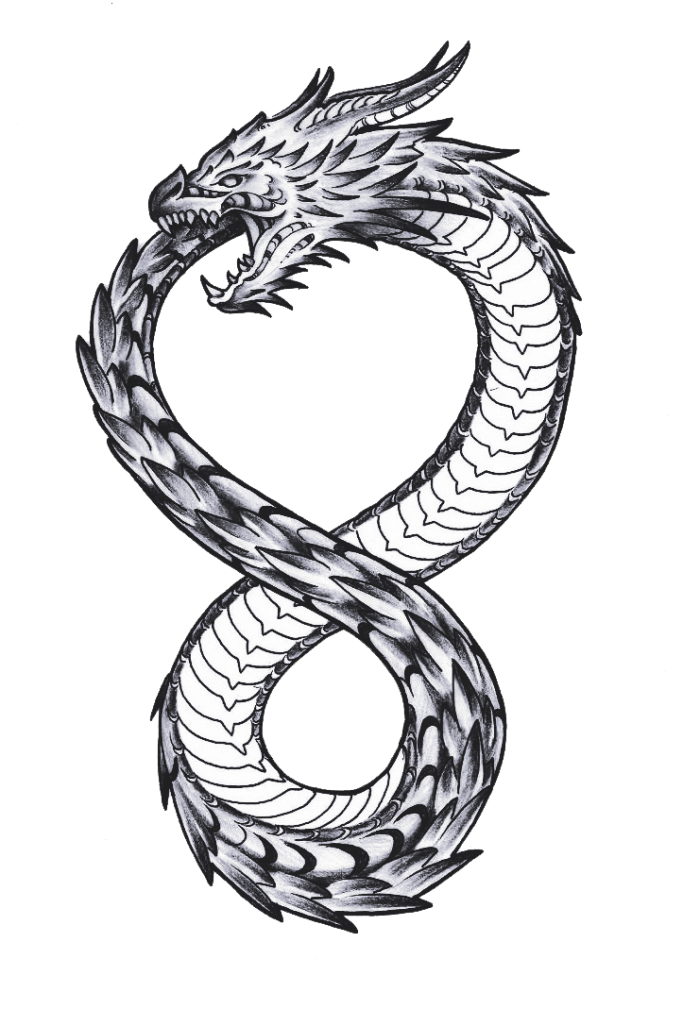 Kovacs Dragon Circle Black Takeshi White PNG Image